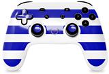 Skin Decal Wrap works with Original Google Stadia Controller Psycho Stripes Blue and White Skin Only CONTROLLER NOT INCLUDED