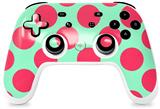 Skin Decal Wrap works with Original Google Stadia Controller Kearas Polka Dots Pink And Blue Skin Only CONTROLLER NOT INCLUDED