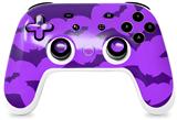 Skin Decal Wrap works with Original Google Stadia Controller Deathrock Bats Purple Skin Only CONTROLLER NOT INCLUDED