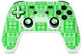 Skin Decal Wrap works with Original Google Stadia Controller Skull And Crossbones Pattern Green Skin Only CONTROLLER NOT INCLUDED