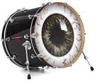 Decal Skin works with most 24" Bass Kick Drum Heads Eyeball Brown - DRUM HEAD NOT INCLUDED