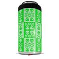 WraptorSkinz Skin Decal Wrap compatible with Yeti 16oz Tall Colster Can Cooler Insulator Skull And Crossbones Pattern Green (COOLER NOT INCLUDED)