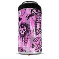 WraptorSkinz Skin Decal Wrap compatible with Yeti 16oz Tall Colster Can Cooler Insulator Scene Kid Sketches Pink (COOLER NOT INCLUDED)