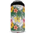 WraptorSkinz Skin Decal Wrap compatible with Yeti 16oz Tall Colster Can Cooler Insulator Beach Flowers 02 White (COOLER NOT INCLUDED)