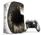 WraptorSkinz Skin Wrap compatible with the 2020 XBOX Series X Console and Controller Eyeball Brown (XBOX NOT INCLUDED)