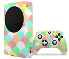 WraptorSkinz Skin Wrap compatible with the 2020 XBOX Series S Console and Controller Brushed Cirlces Multi Light (XBOX NOT INCLUDED)