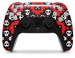 WraptorSkinz Skin Wrap compatible with the Sony PS5 DualSense Controller Goth Punk Skulls (CONTROLLER NOT INCLUDED)