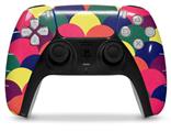 WraptorSkinz Skin Wrap compatible with the Sony PS5 DualSense Controller Brushed Cirlces Multi Dark (CONTROLLER NOT INCLUDED)