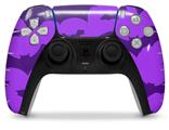 WraptorSkinz Skin Wrap compatible with the Sony PS5 DualSense Controller Deathrock Bats Purple (CONTROLLER NOT INCLUDED)