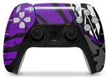WraptorSkinz Skin Wrap compatible with the Sony PS5 DualSense Controller Baja 0040 Purple (CONTROLLER NOT INCLUDED)