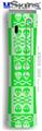 XBOX 360 Faceplate Skin - Skull And Crossbones Pattern Green