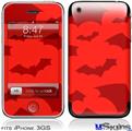 iPhone 3GS Skin - Deathrock Bats Red