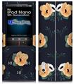 iPod Nano 5G Skin - Poppy Orange Navy