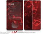Bokeh Music Red - Decal Style skin fits Zune 80/120GB  (ZUNE SOLD SEPARATELY)