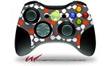 XBOX 360 Wireless Controller Decal Style Skin - Locknodes 04 Red (CONTROLLER NOT INCLUDED)