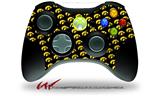 XBOX 360 Wireless Controller Decal Style Skin - Iowa Hawkeyes Tigerhawk Tiled 06 Gold on Black (CONTROLLER NOT INCLUDED)