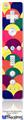 Wii Remote Controller Face ONLY Skin - Brushed Cirlces Multi Dark
