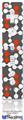 Wii Remote Controller Face ONLY Skin - Locknodes 04 Red