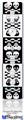 Wii Remote Controller Face ONLY Skin - Skull And Crossbones Pattern Bw