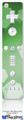 Wii Remote Controller Face ONLY Skin - Bokeh Hex Green