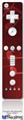 Wii Remote Controller Face ONLY Skin - Bokeh Music Red