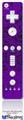 Wii Remote Controller Face ONLY Skin - Folder Doodles Purple
