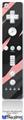 Wii Remote Controller Face ONLY Skin - Jagged Camo Pink