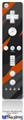 Wii Remote Controller Face ONLY Skin - Jagged Camo Burnt Orange