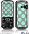 LG Rumor 2 Skin - Kearas Polka Dots Mint And Gray