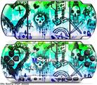 Sony PSP 3000 Skin - Scene Kid Sketches Rainbow