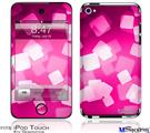 iPod Touch 4G Decal Style Vinyl Skin - Bokeh Squared Hot Pink