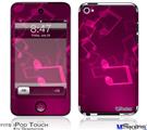 iPod Touch 4G Decal Style Vinyl Skin - Bokeh Music Hot Pink