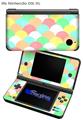 Brushed Cirlces Multi Light - Decal Style Skin fits Nintendo DSi XL (DSi SOLD SEPARATELY)