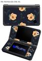 Poppy Orange Navy - Decal Style Skin fits Nintendo DSi XL (DSi SOLD SEPARATELY)
