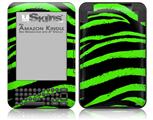 Zebra Green - Decal Style Skin fits Amazon Kindle 3 Keyboard (with 6 inch display)