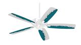 Ripped Colors Gray Seafoam Green - Ceiling Fan Skin Kit fits most 42 inch fans (FAN and BLADES SOLD SEPARATELY)