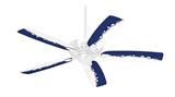 Ripped Colors Blue White - Ceiling Fan Skin Kit fits most 42 inch fans (FAN and BLADES SOLD SEPARATELY)