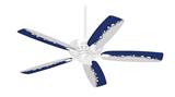 Ripped Colors Blue Gray - Ceiling Fan Skin Kit fits most 42 inch fans (FAN and BLADES SOLD SEPARATELY)