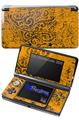 Folder Doodles Orange - Decal Style Skin fits Nintendo 3DS (3DS SOLD SEPARATELY)