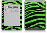 Zebra Green - Decal Style Skin (fits Amazon Kindle Touch Skin)