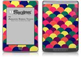 Brushed Cirlces Multi Dark - Decal Style Skin (fits Amazon Kindle Touch Skin)