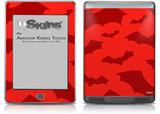 Deathrock Bats Red - Decal Style Skin (fits Amazon Kindle Touch Skin)