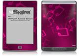 Bokeh Music Hot Pink - Decal Style Skin (fits Amazon Kindle Touch Skin)