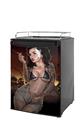 Kegerator Skin - Vaper 2 Sexy Pinup Girl (fits medium sized dorm fridge and kegerators)