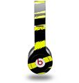 WraptorSkinz Skin Decal Wrap compatible with Beats Solo HD (Original) Zebra Yellow (HEADPHONES NOT INCLUDED)