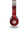 WraptorSkinz Skin Decal Wrap compatible with Beats Solo HD (Original) Bokeh Music Red (HEADPHONES NOT INCLUDED)