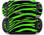 Zebra Green - Decal Style Skin fits Sony PS Vita