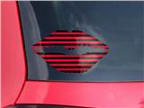 Lips Decal 9x5.5 Stripes Red