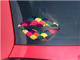 Lips Decal 9x5.5 Brushed Cirlces Multi Dark