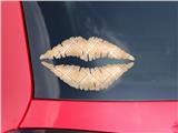 Lips Decal 9x5.5 Wavey Peach